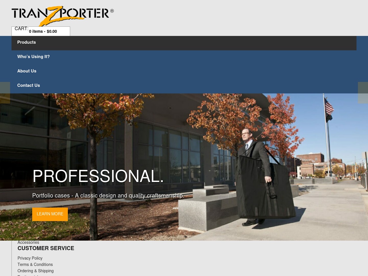 tranzporter.store screenshot alt-text