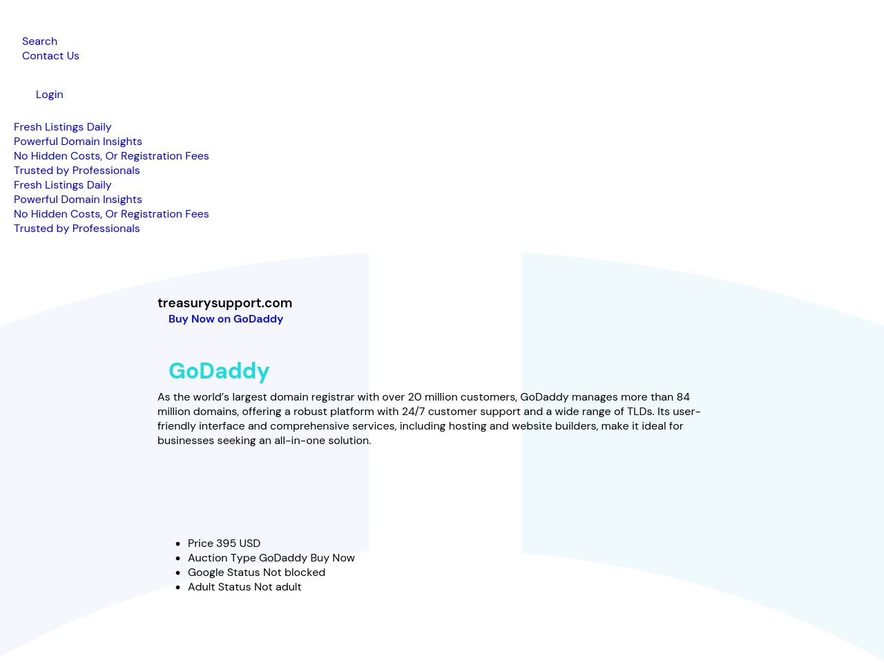 treasurysupport.com screenshot alt-text