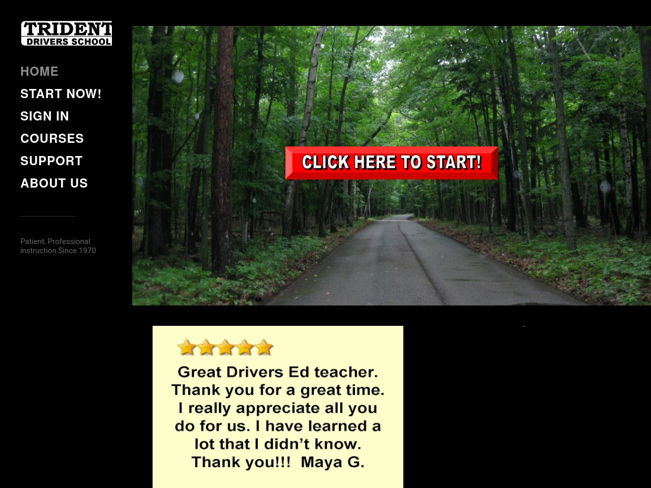 trident-driver-ed.com screenshot alt-text