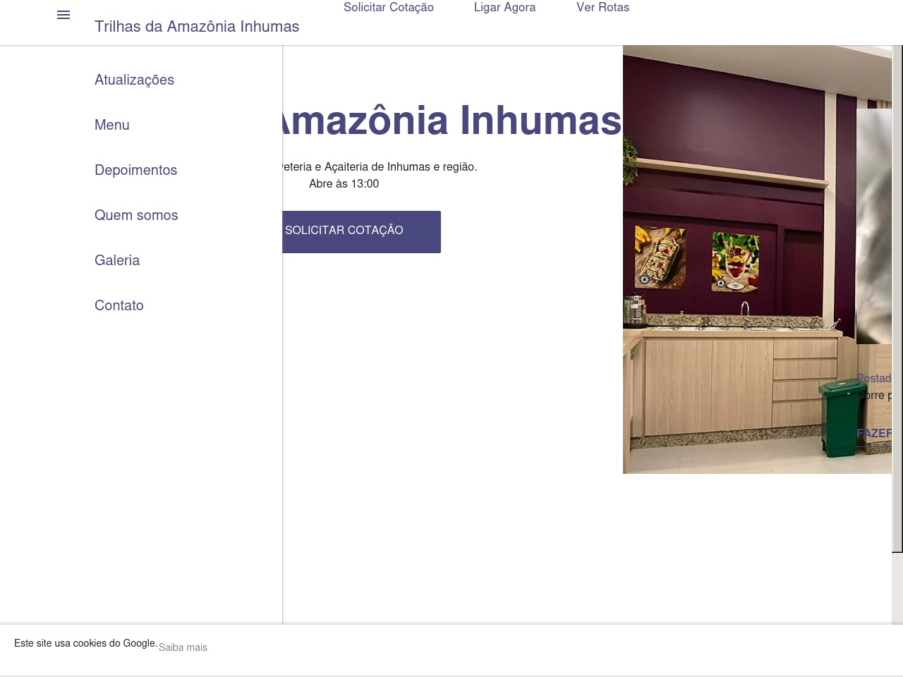 trilhasdaamazoniainhumas.com screenshot alt-text