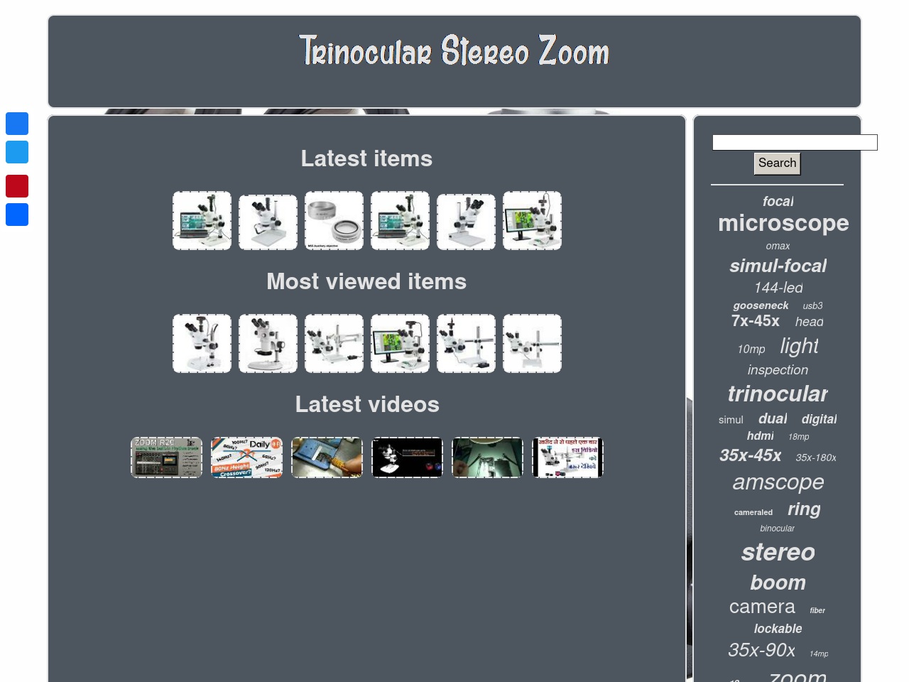 trinocularstereozoom.com screenshot alt-text