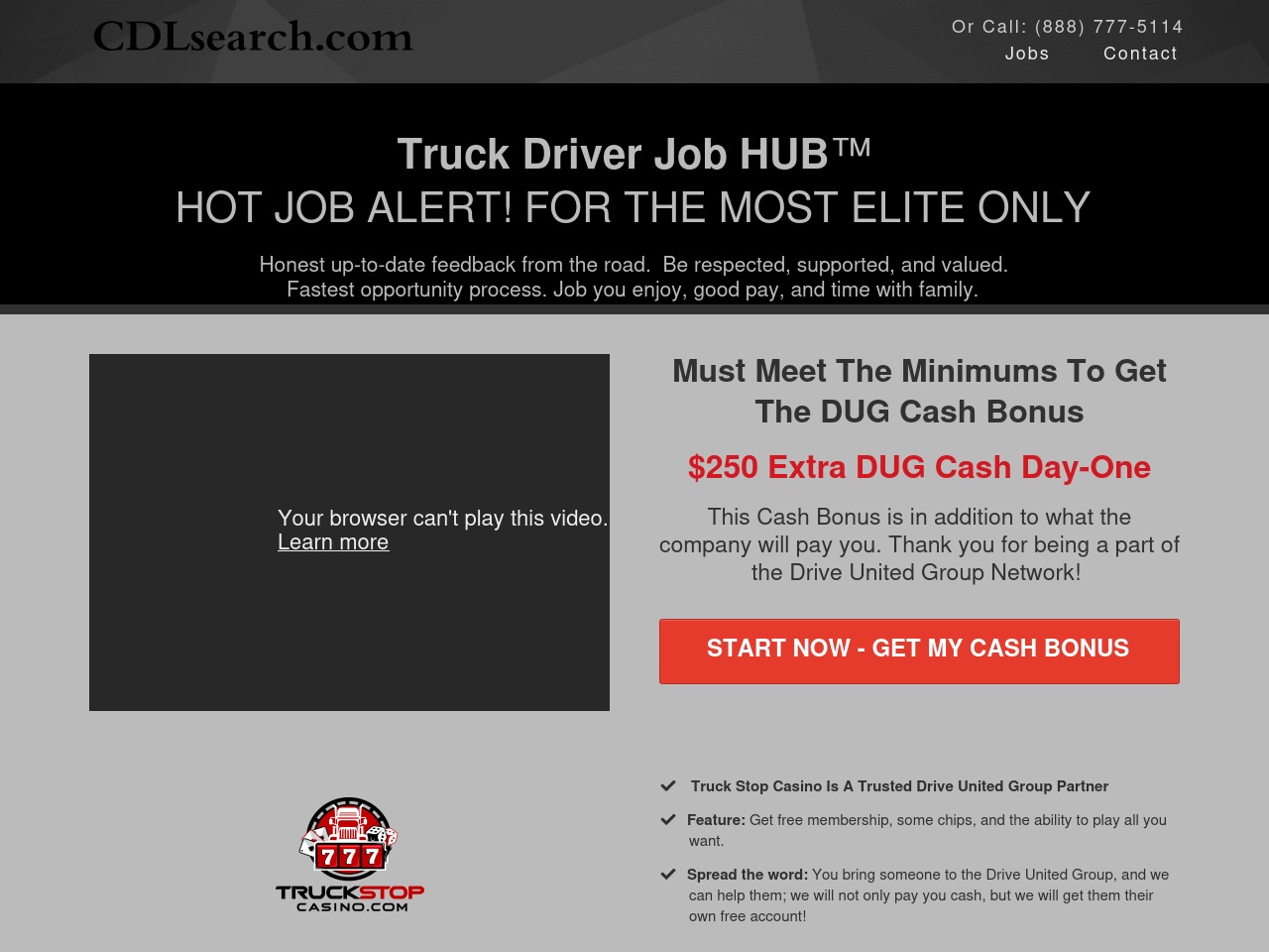 truckdriverjobhub.com screenshot alt-text