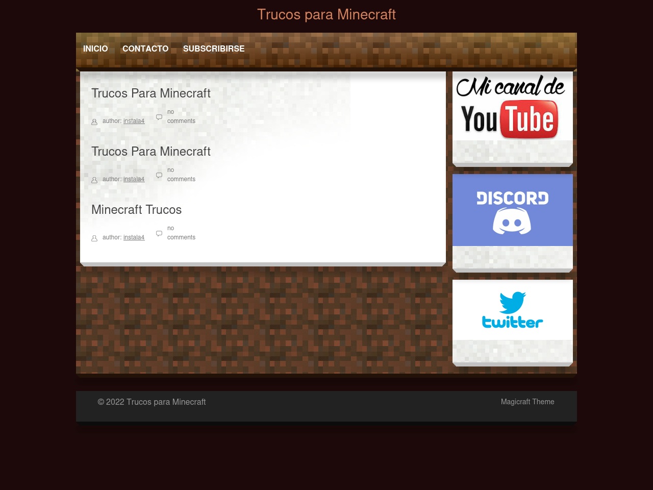 trucosparaminecraft.com screenshot alt-text