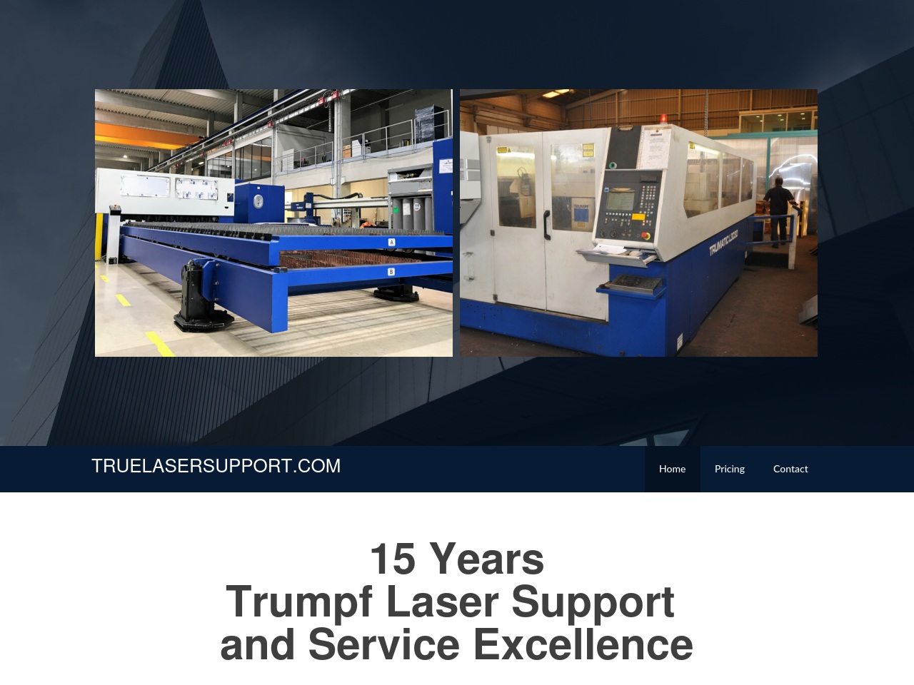 truelasersupport.com screenshot alt-text