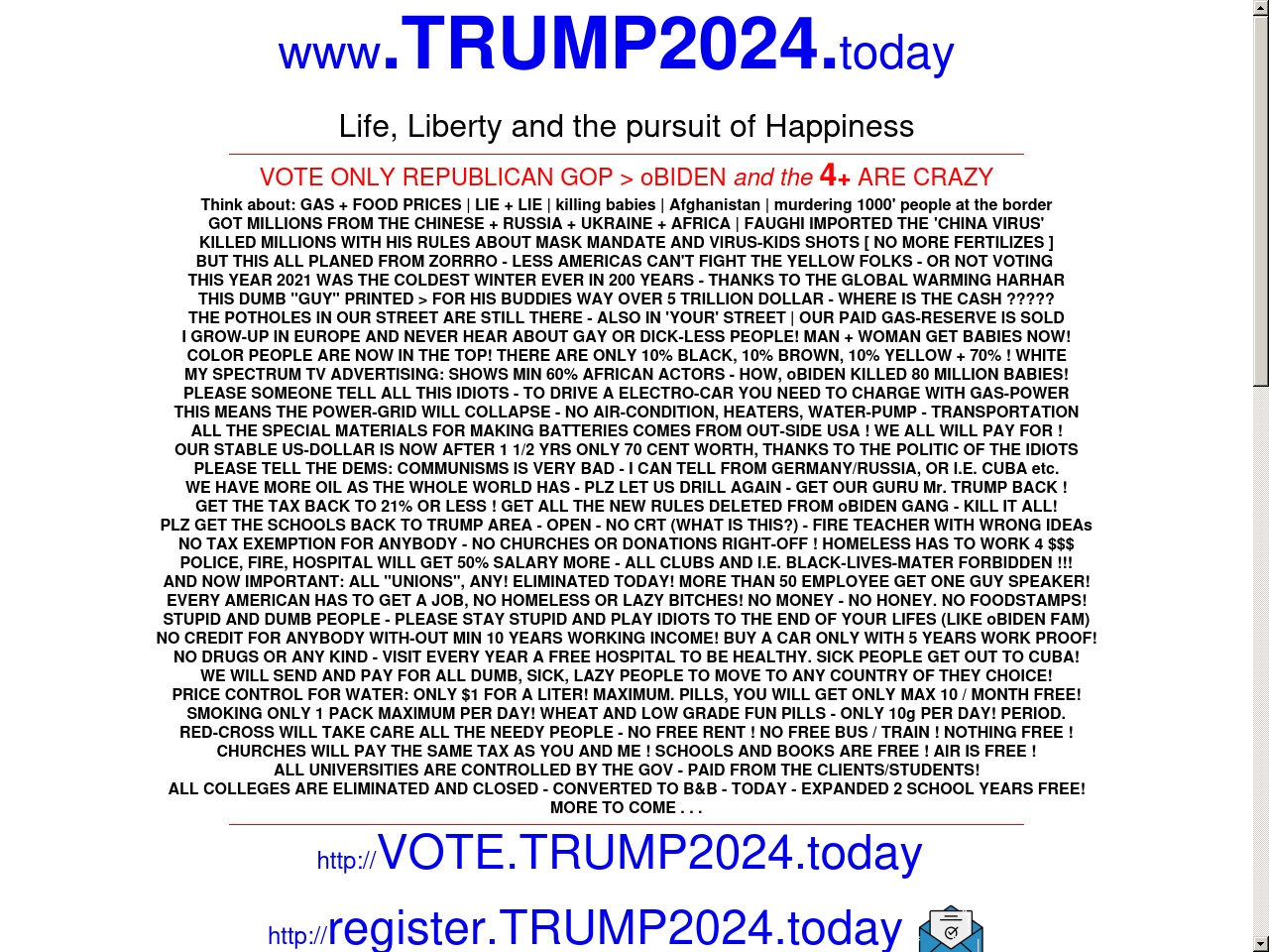 trump2024.today screenshot alt-text