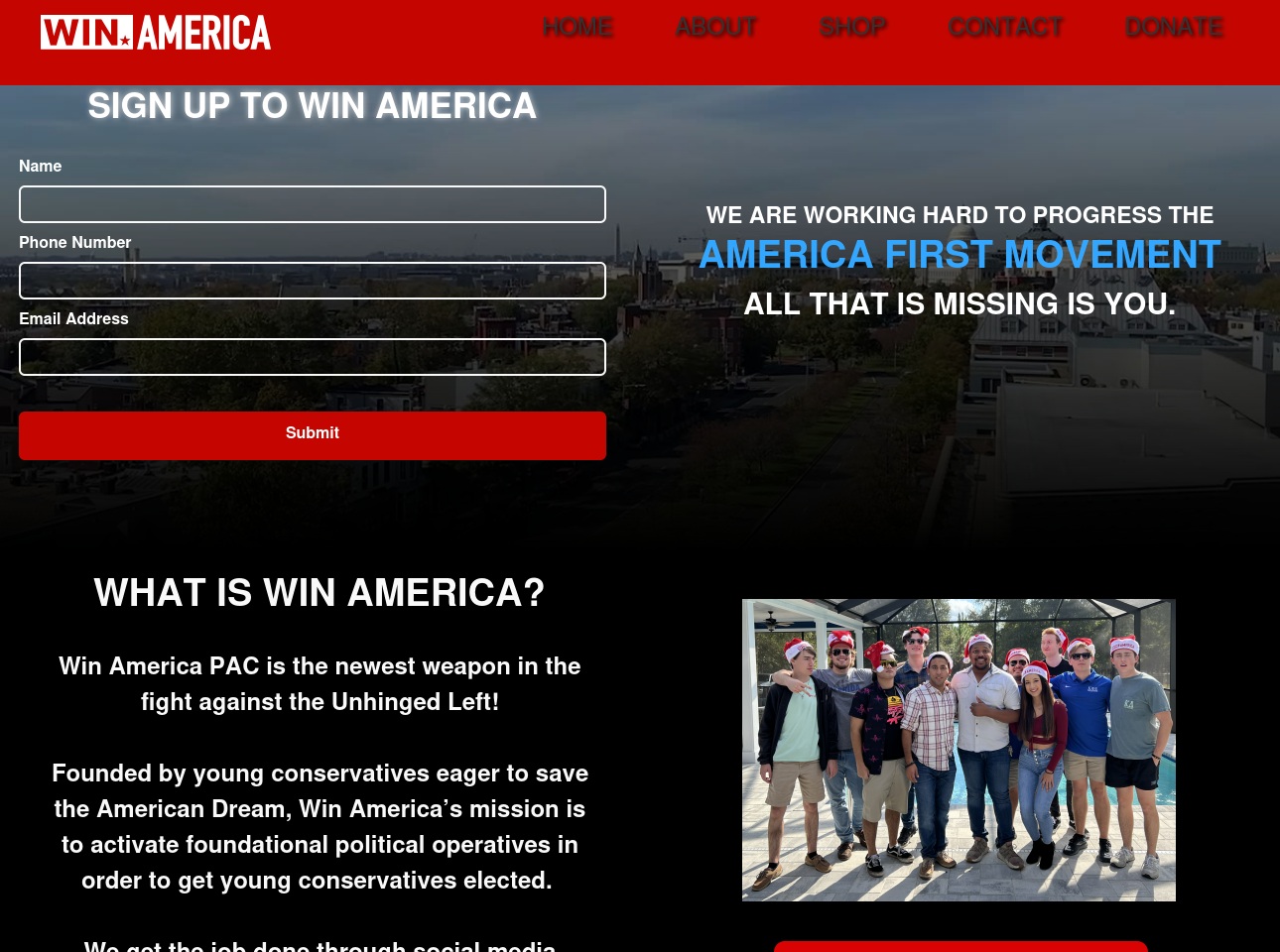 trumpmajority.net screenshot alt-text