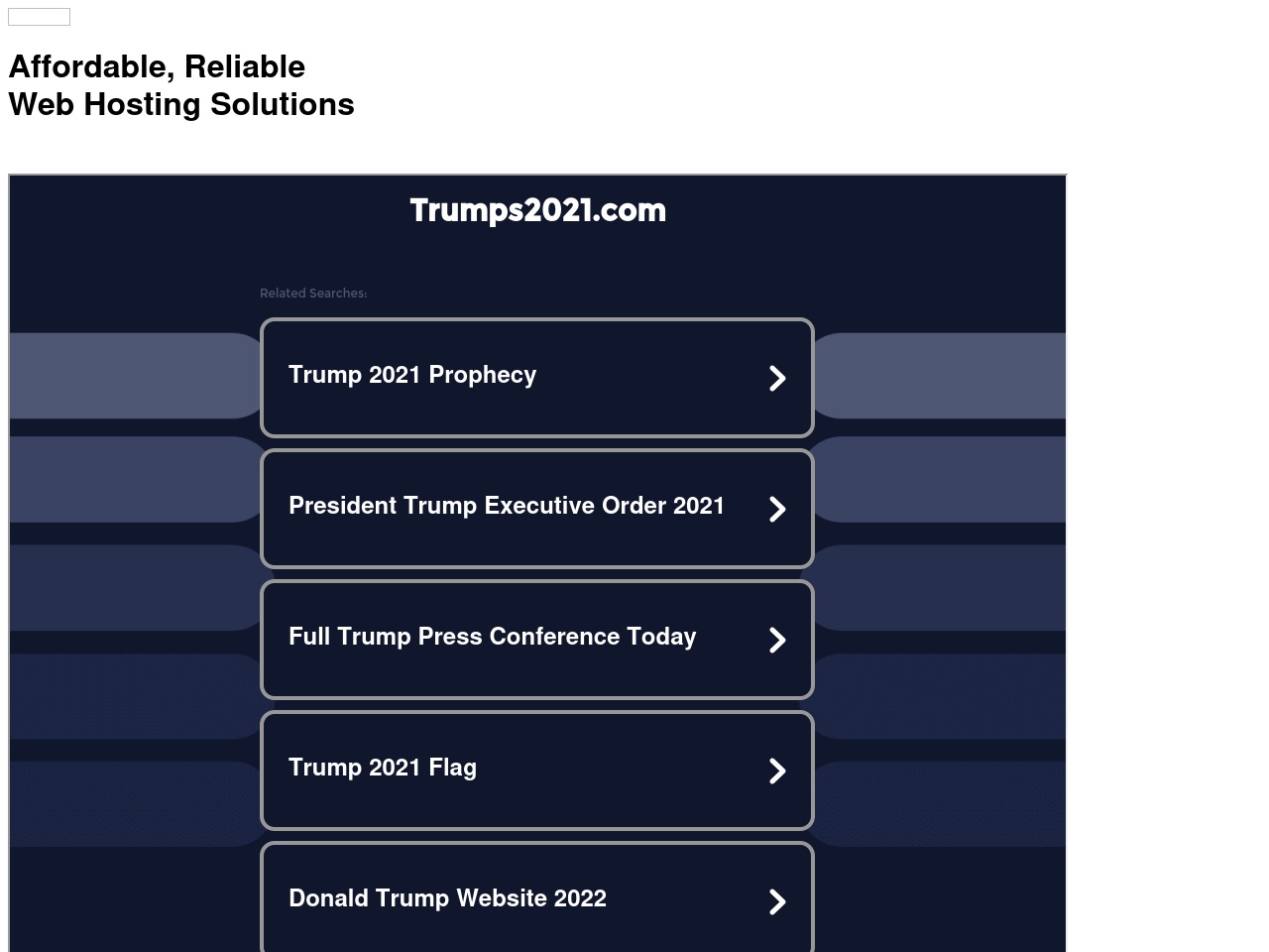 trumps2021.com screenshot alt-text