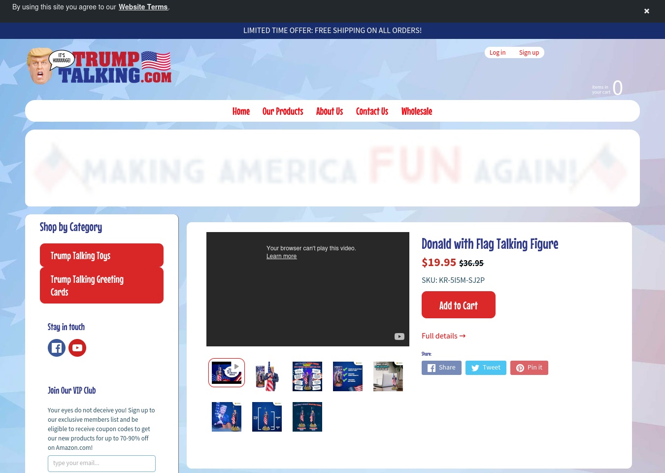 trumptalking.com screenshot alt-text