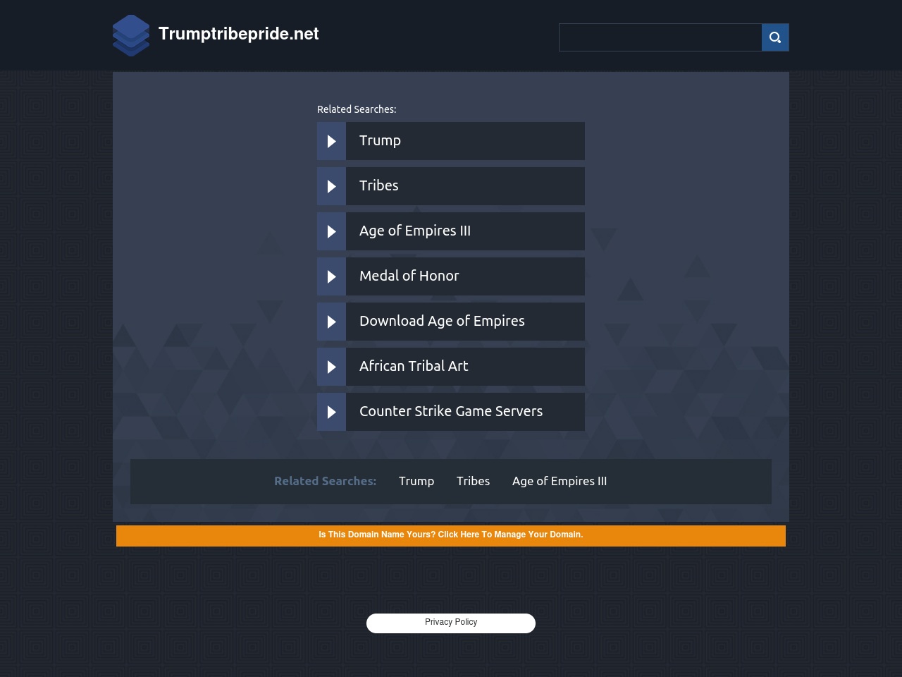 trumptribepride.net screenshot alt-text