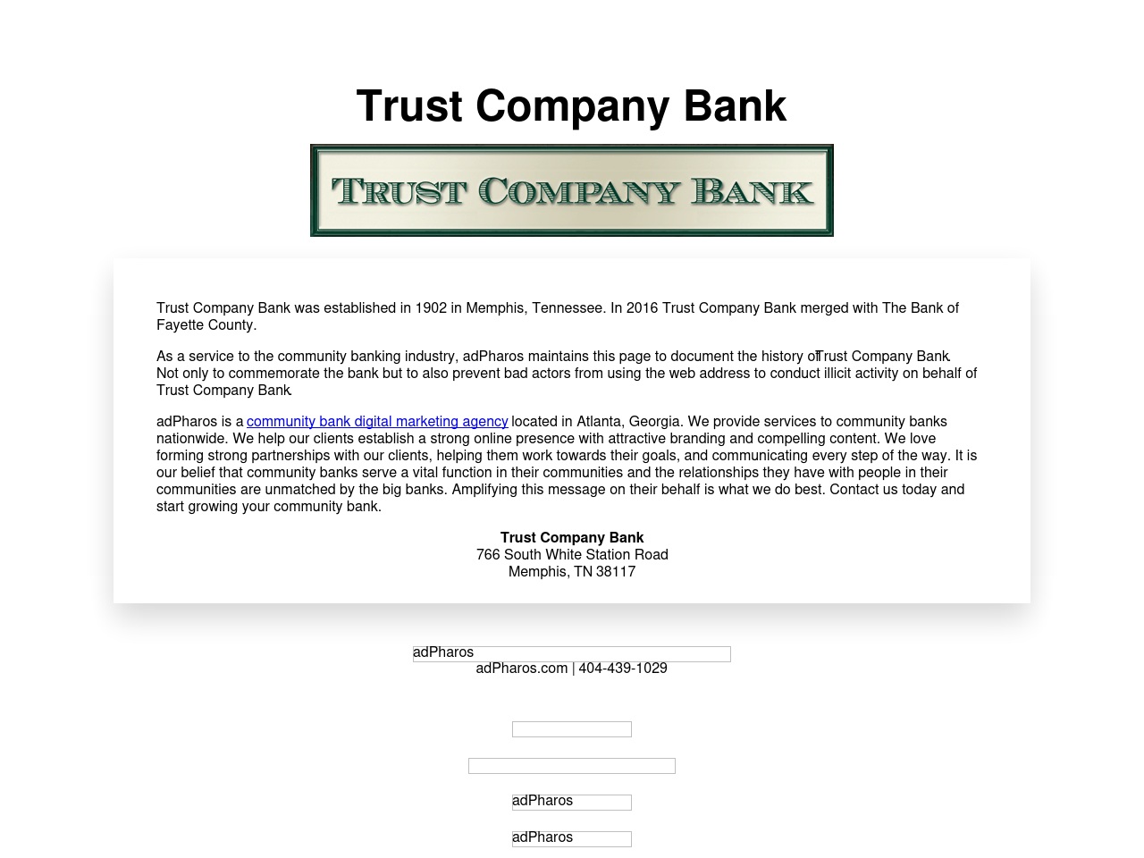 trustcompanybanktn.com screenshot alt-text