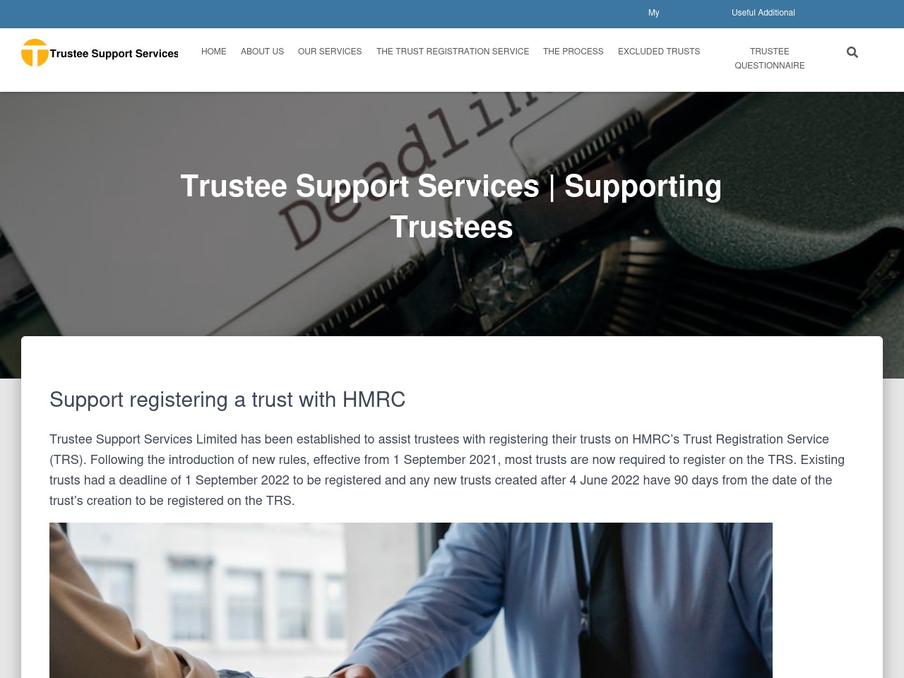 trusteesupportservices.com screenshot alt-text