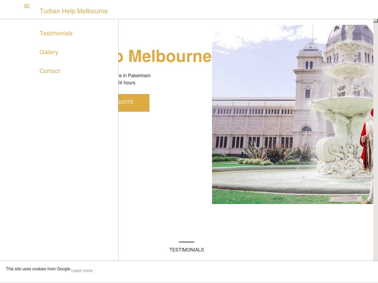 turbanhelpmelbourne.com screenshot alt-text