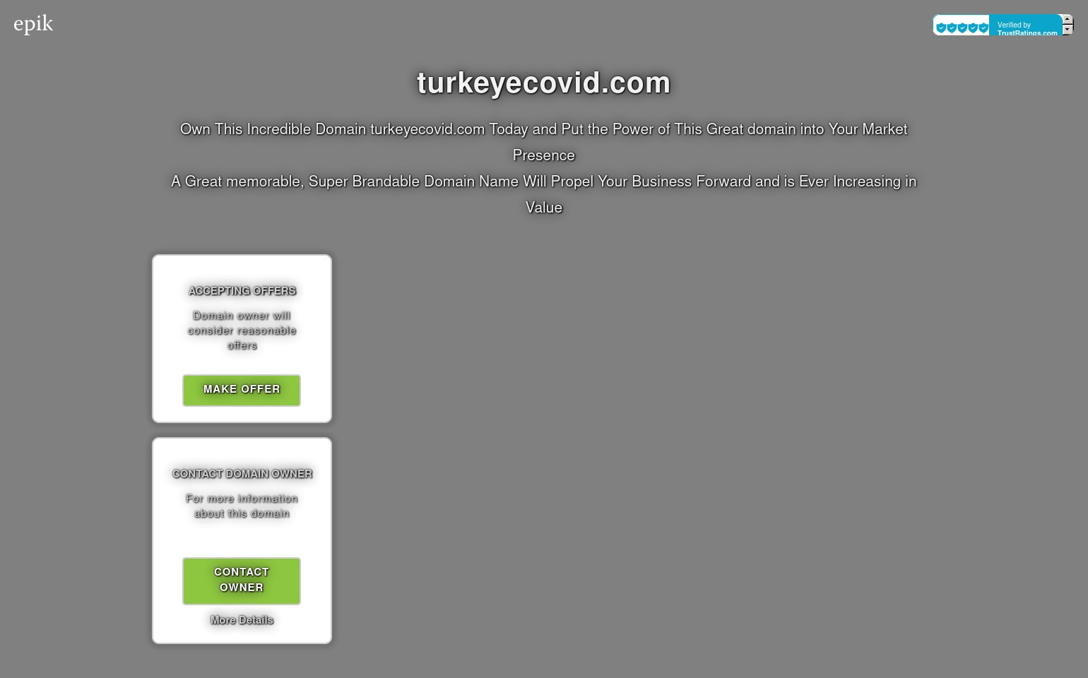turkeyecovid.com screenshot alt-text
