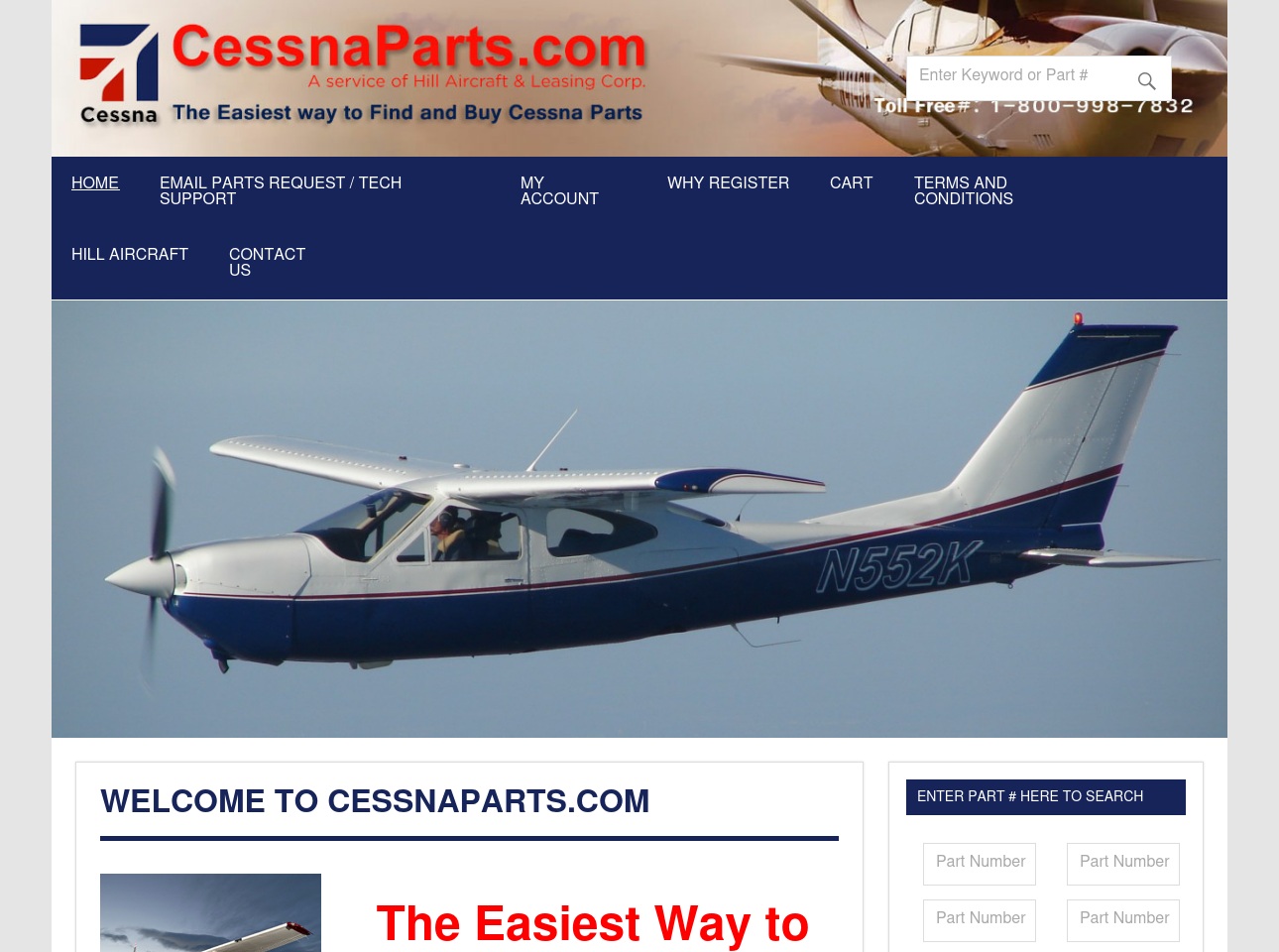twinbonanzaparts.com screenshot alt-text