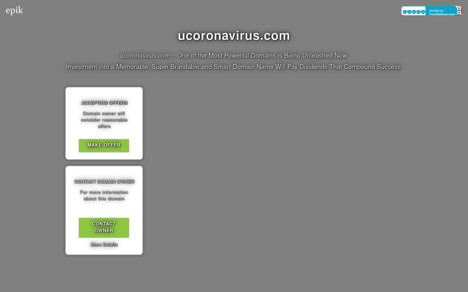 ucoronavirus.com screenshot alt-text