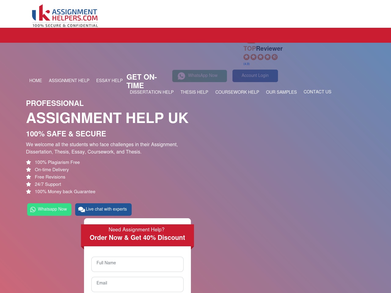 ukassignmenthelpers.com screenshot alt-text