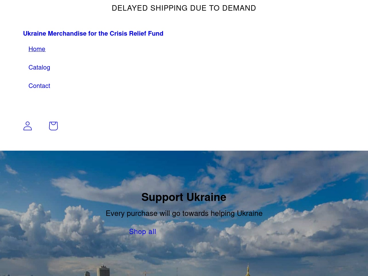 ukrainesupportmerch.com screenshot alt-text