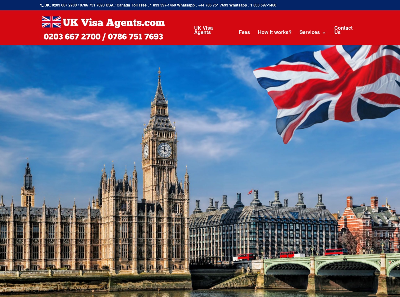ukvisaagents.com screenshot alt-text