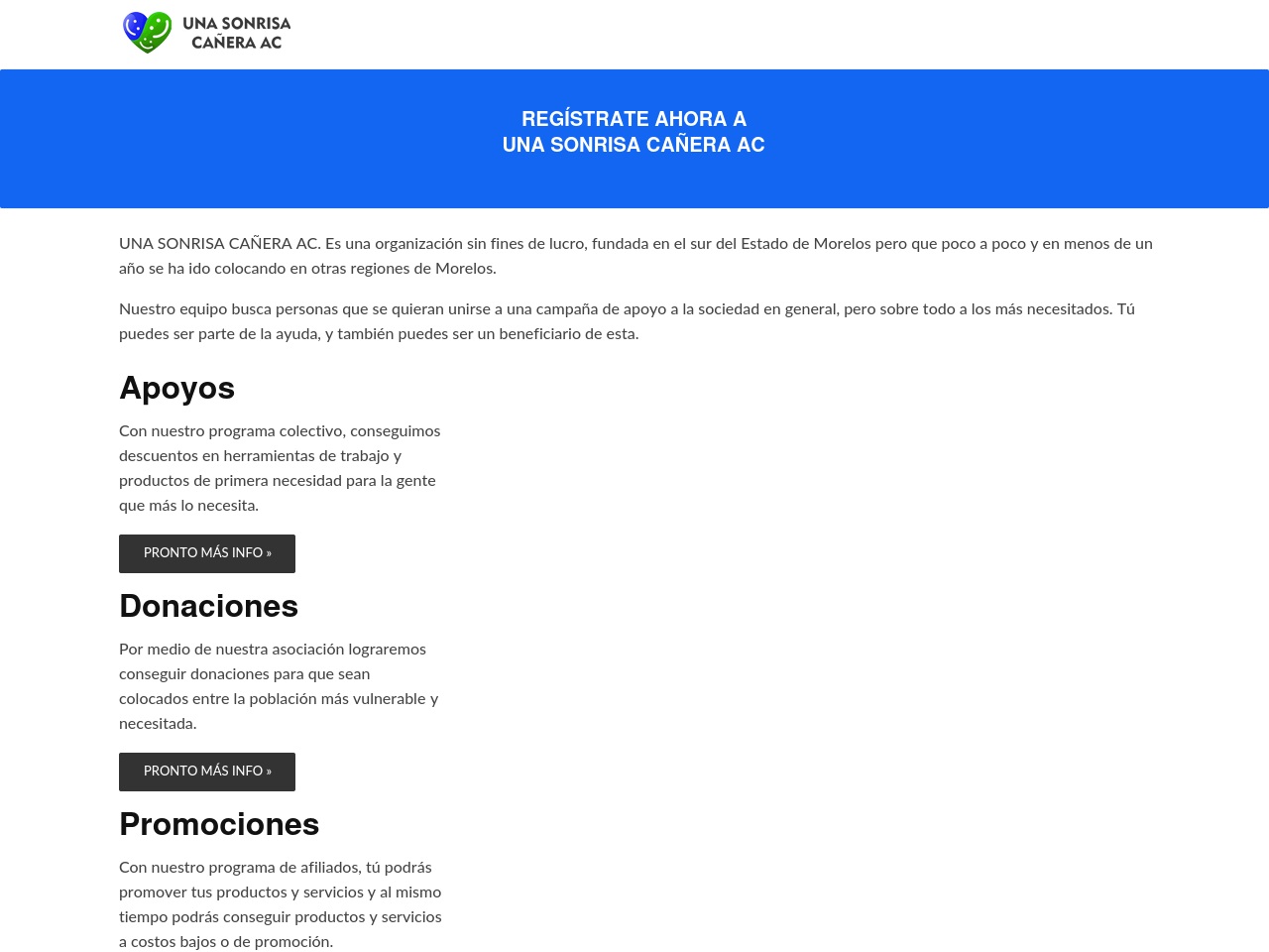unasonrisamex.com screenshot alt-text
