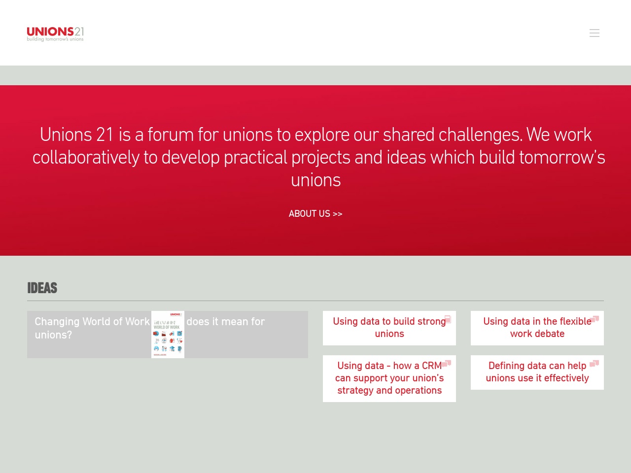 unions21.org.uk screenshot alt-text
