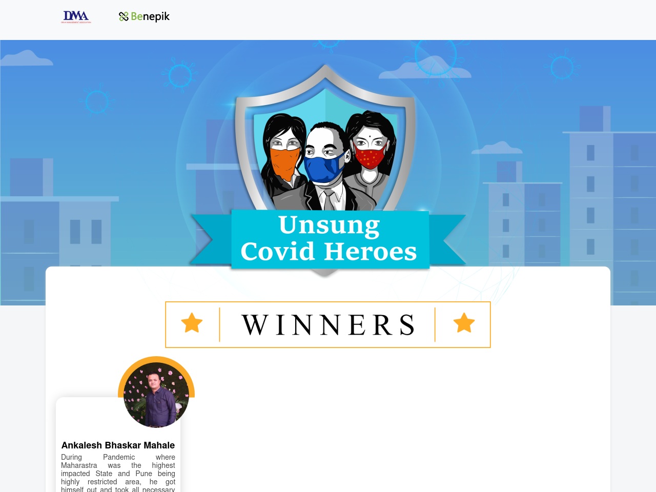 unsungcovidhero.com screenshot alt-text