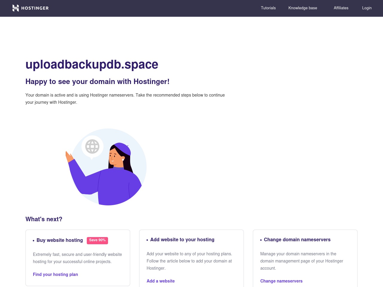 uploadbackupdb.space screenshot alt-text