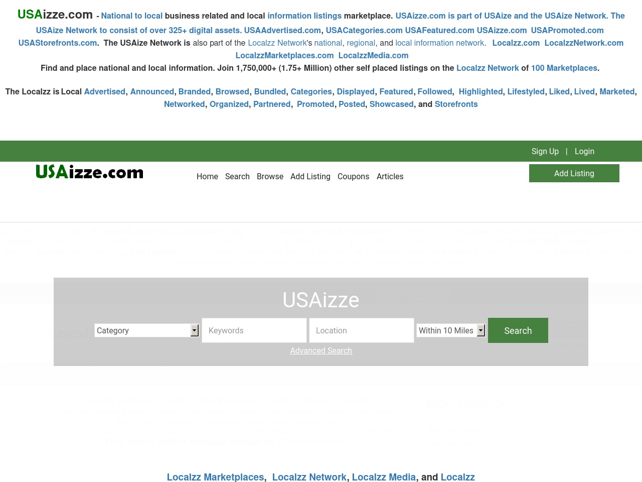 usalocalsupport.com screenshot alt-text