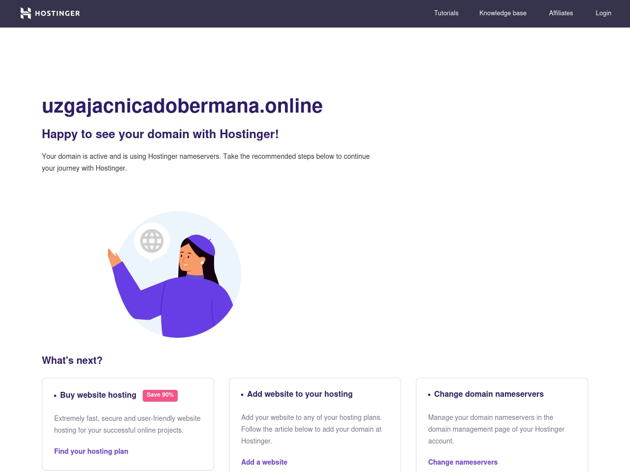 uzgajacnicadobermana.online screenshot alt-text