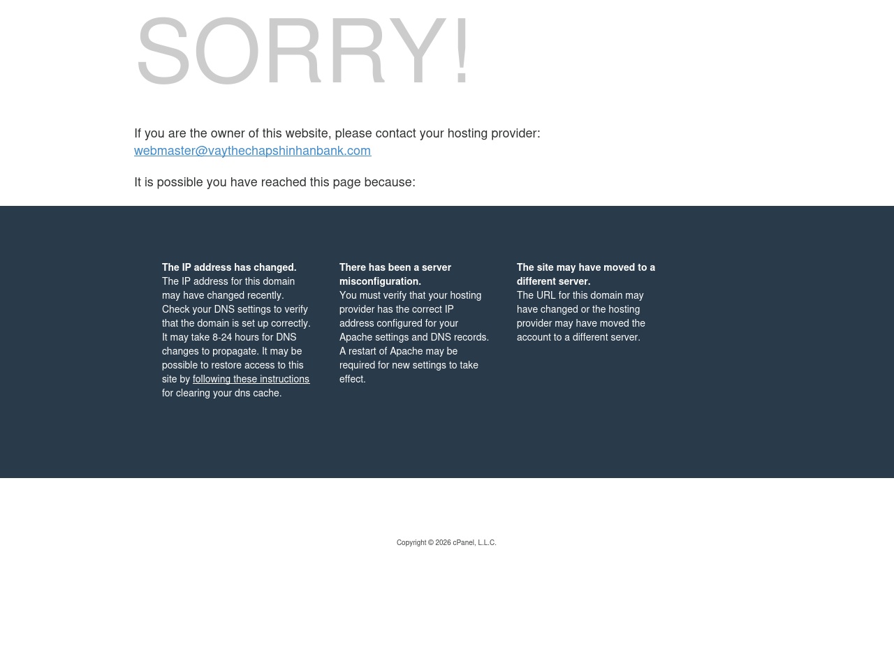 vaythechapshinhanbank.com screenshot alt-text