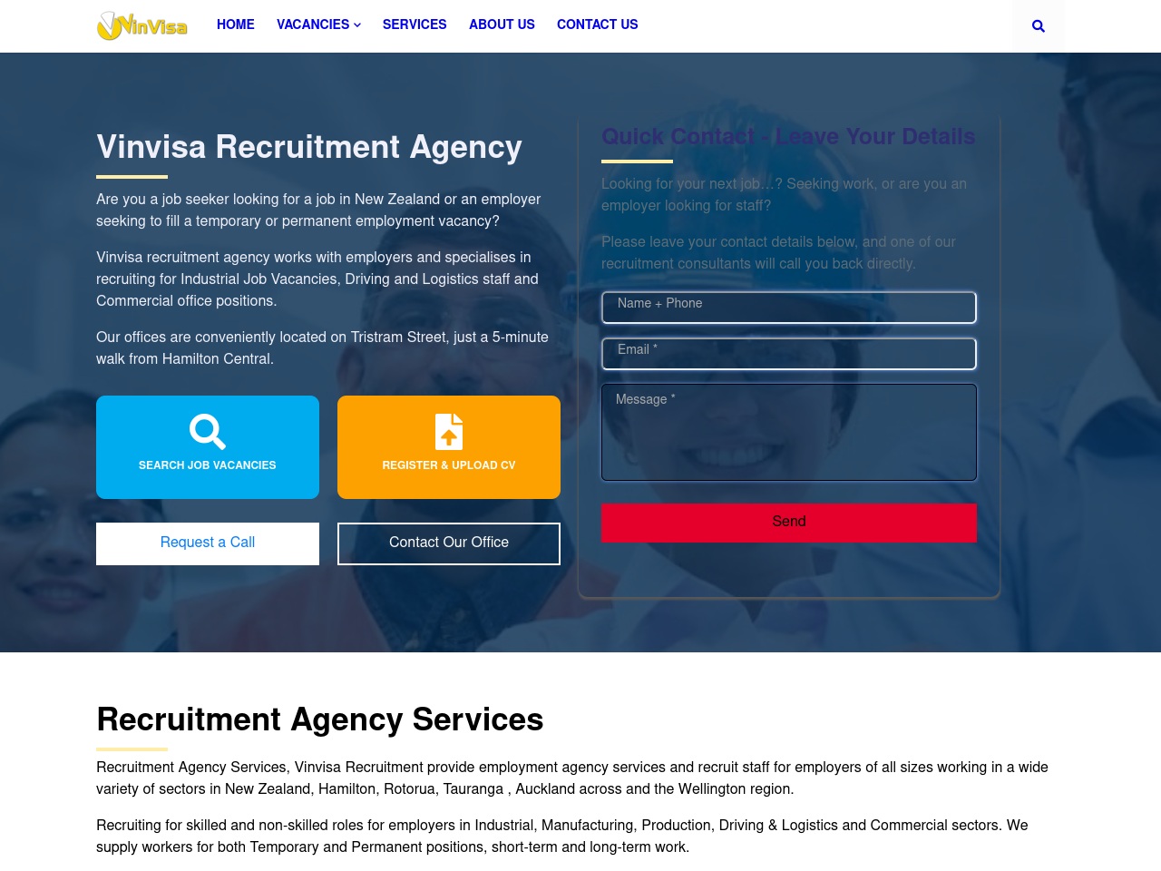 vinvisa.com screenshot alt-text