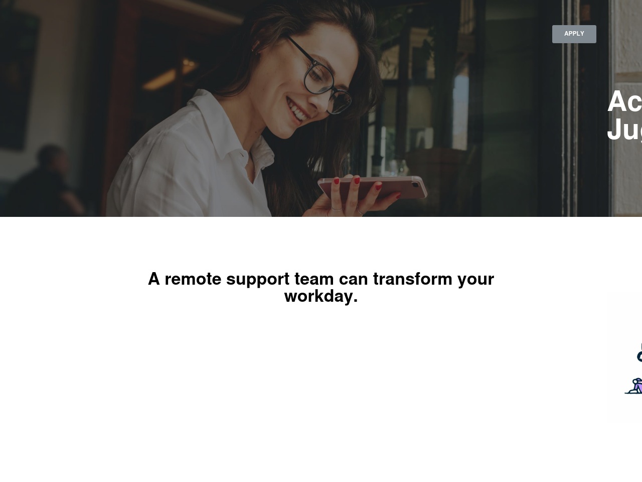 virtualsupportagency.com screenshot alt-text