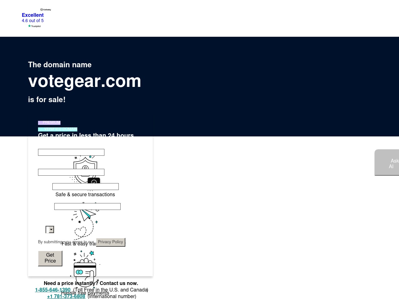 votegear.com screenshot alt-text