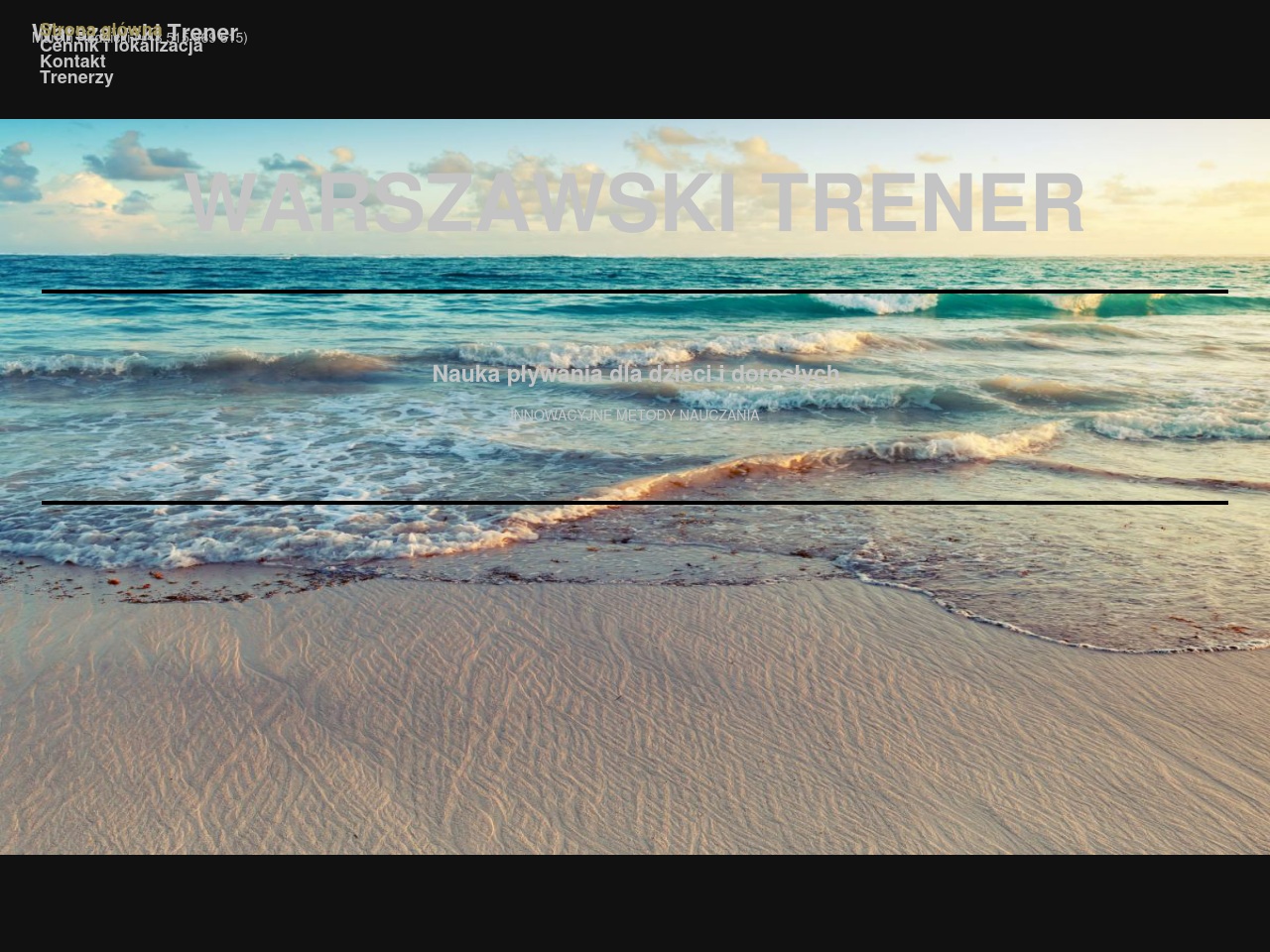 warszawskitrener.com screenshot alt-text