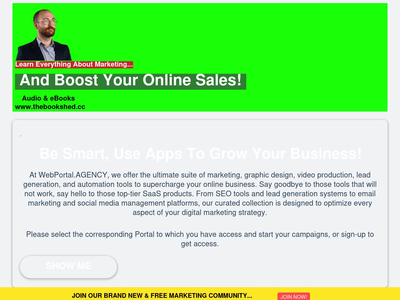 webportal.agency screenshot alt-text
