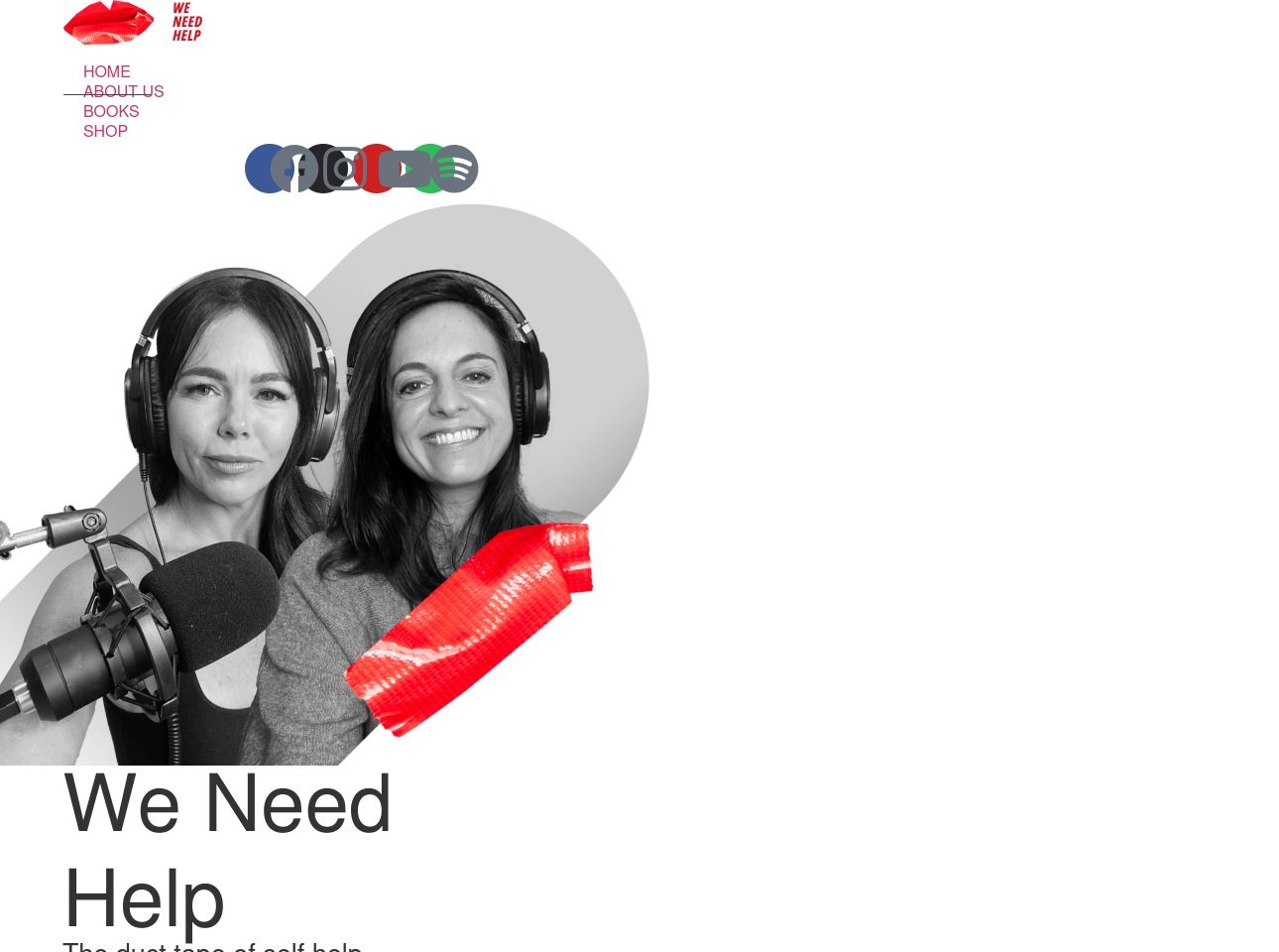 weneedhelppodcast.com screenshot alt-text