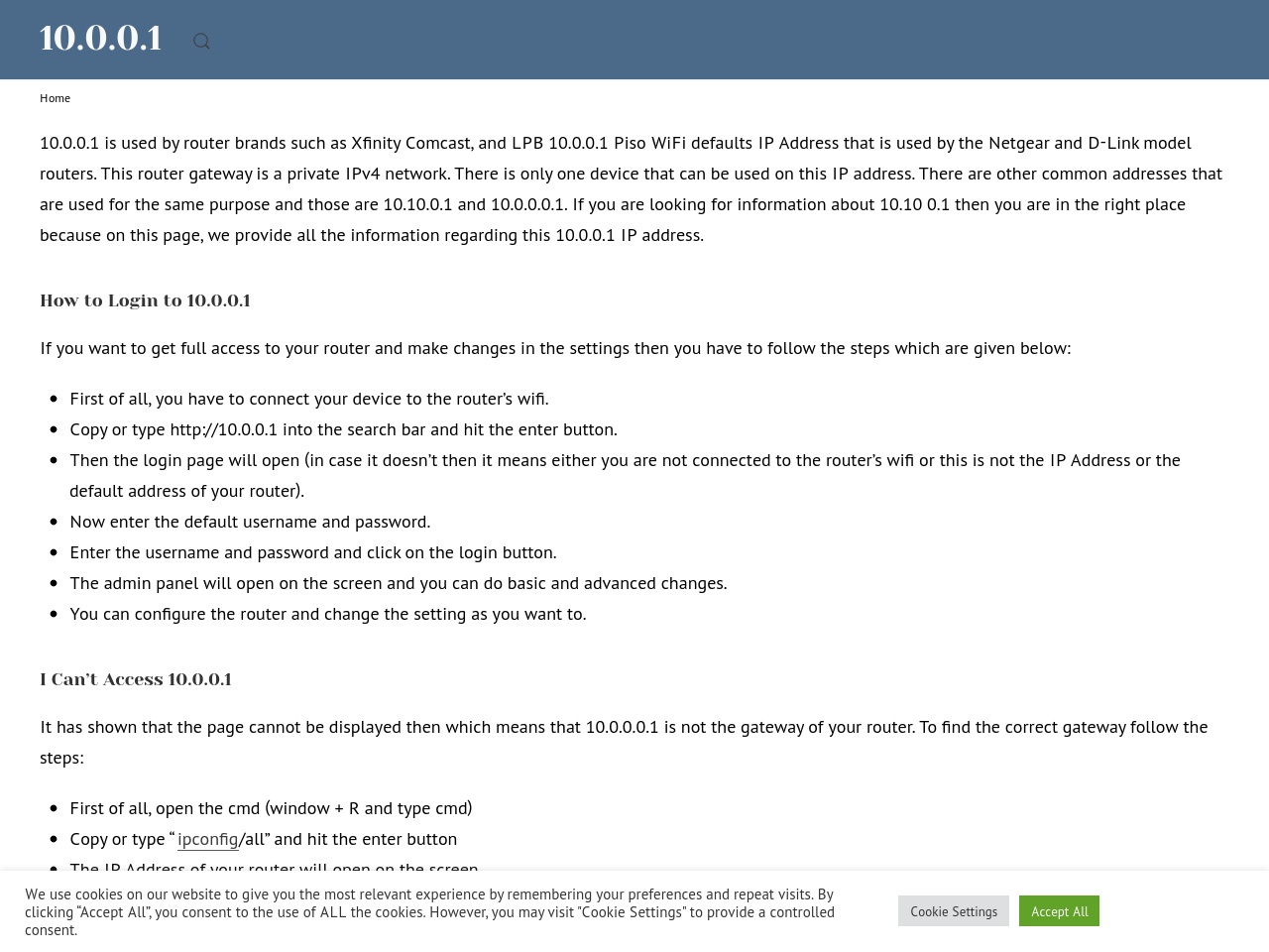 www-10-0-0-1.com screenshot alt-text