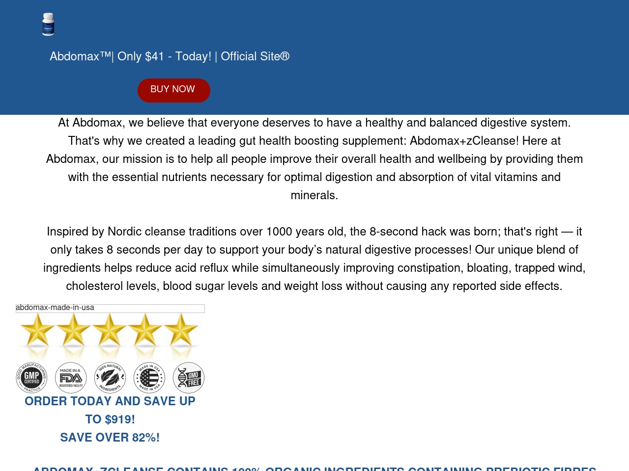 www-abdomax.com screenshot alt-text