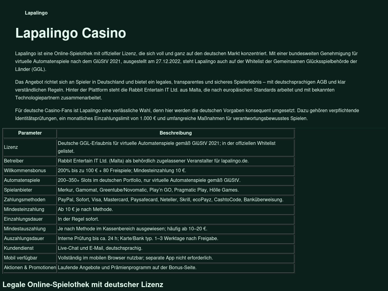 www-lapalingo.com screenshot alt-text