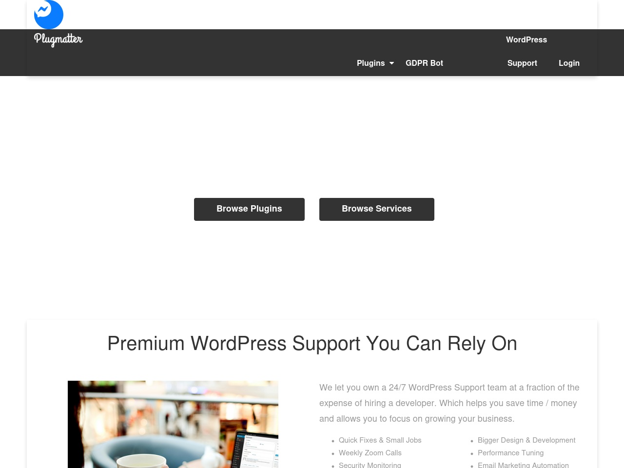 www.accounts.plugmatter.com screenshot alt-text
