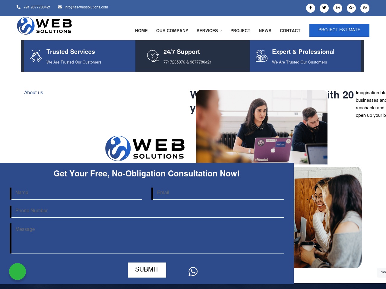 www.as-websolutions.com screenshot alt-text