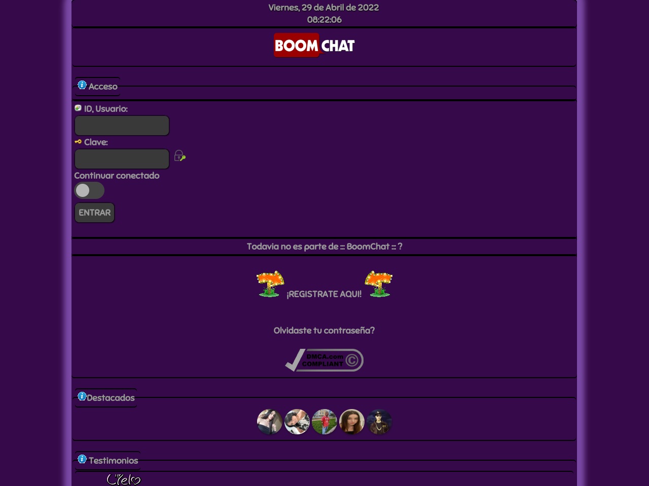 www.boomchat.site screenshot alt-text