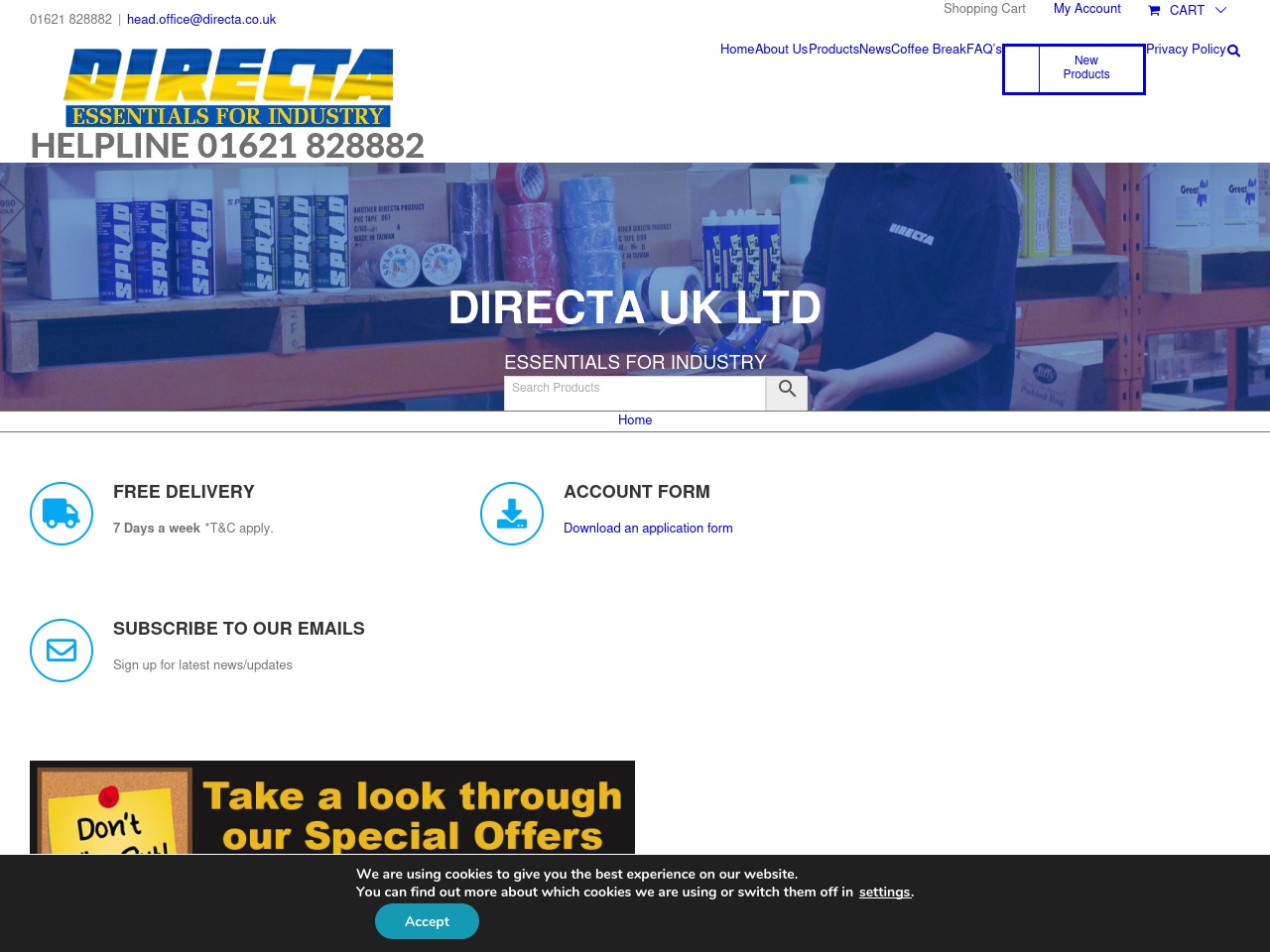 www.directa.co.uk screenshot alt-text