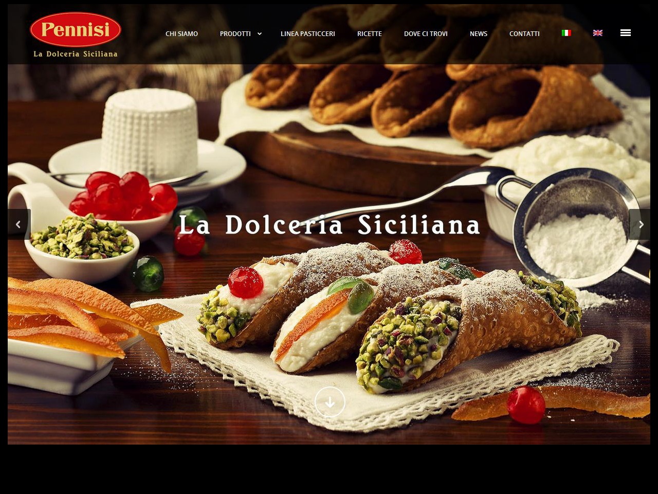 www.dolcitipicisiciliani.it screenshot alt-text