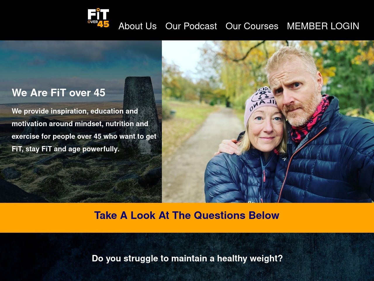 www.fitover45.com screenshot alt-text