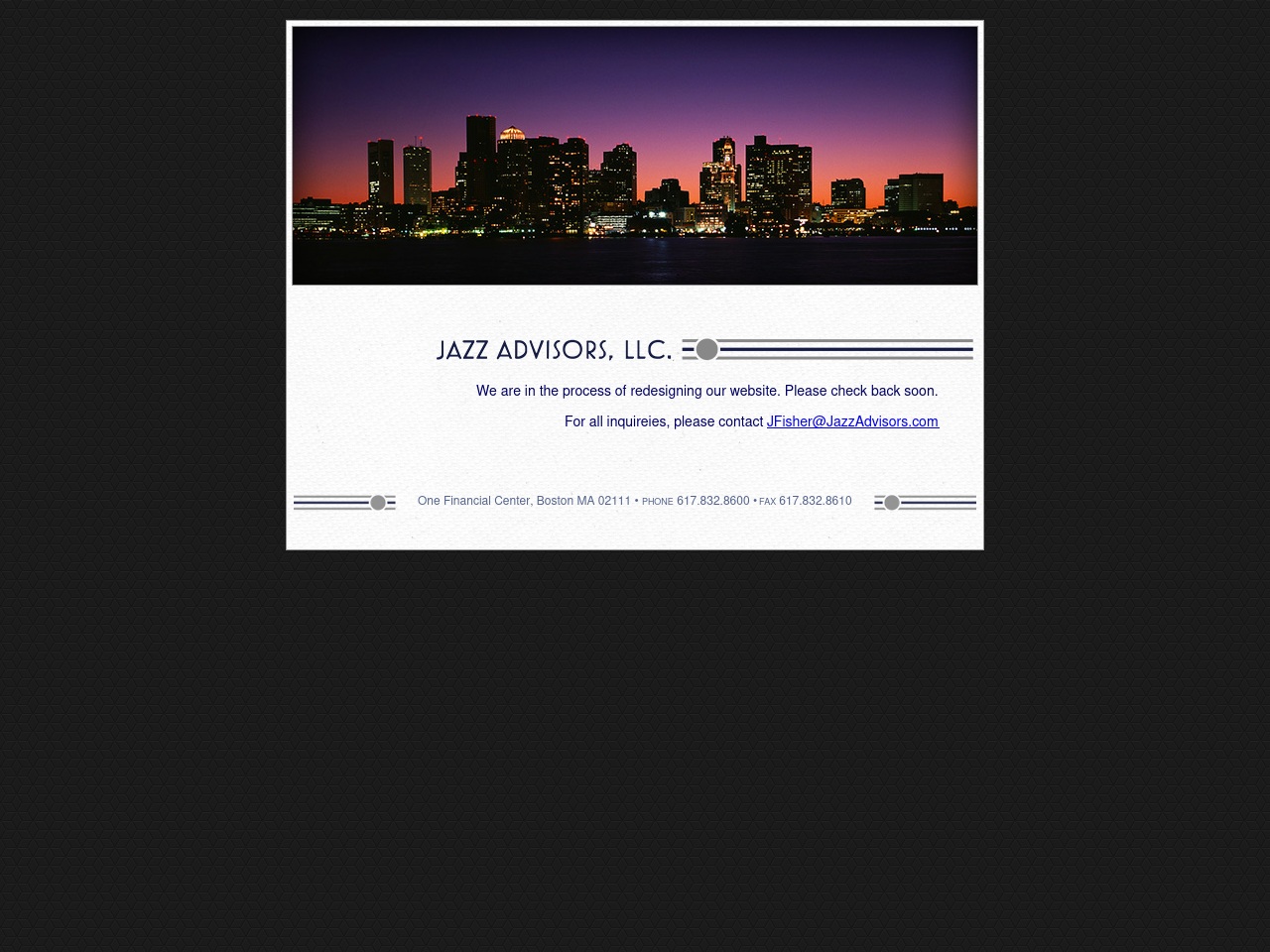 www.jazzadvisors.com screenshot alt-text