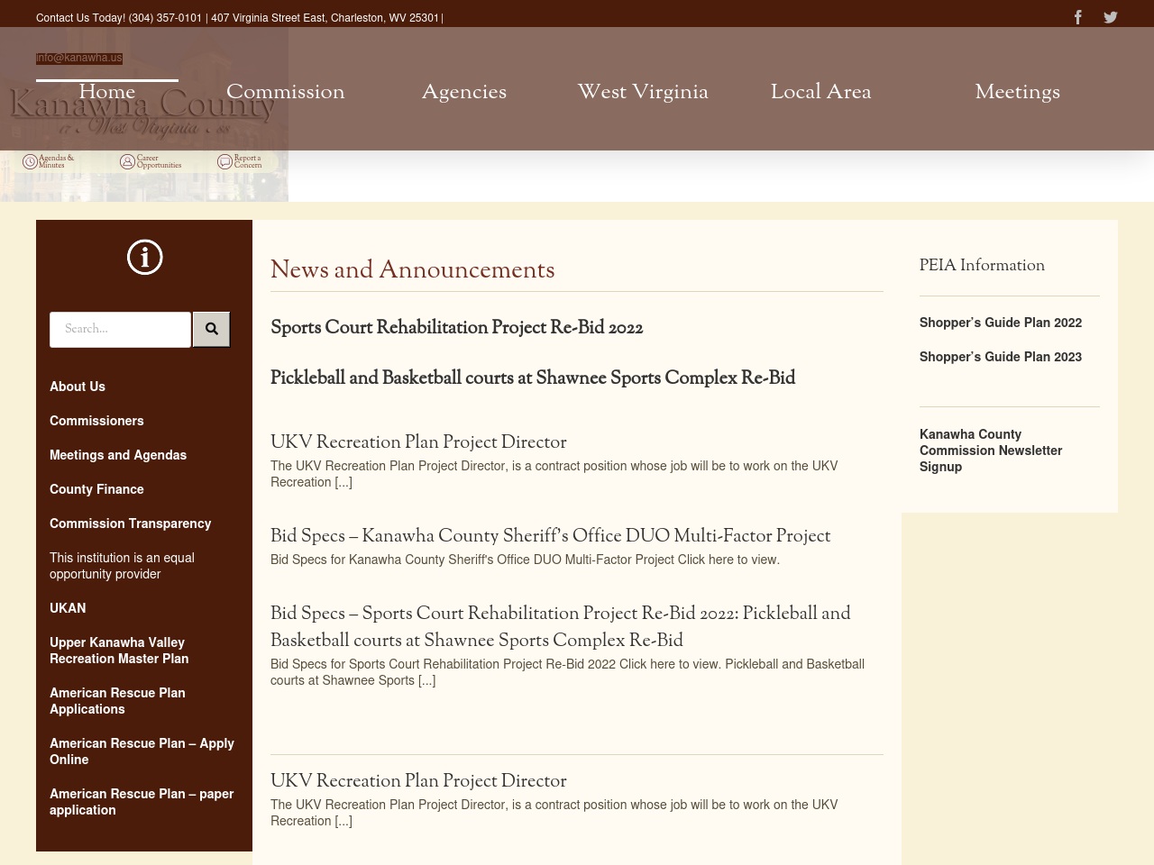 www.kanawha.us screenshot alt-text