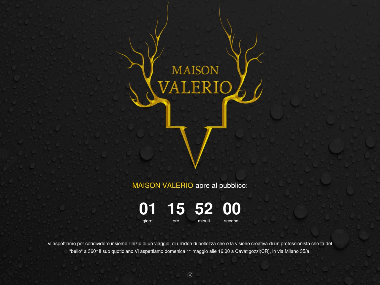 www.maisonvalerio.com screenshot alt-text