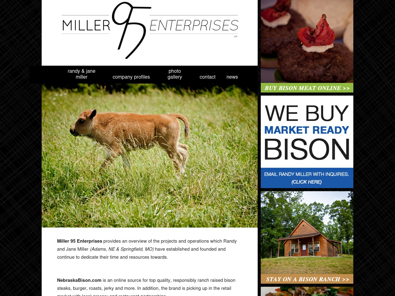 www.miller95enterprises.com screenshot alt-text