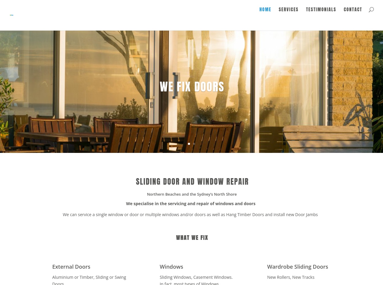 www.onpointdoors.com.au screenshot alt-text