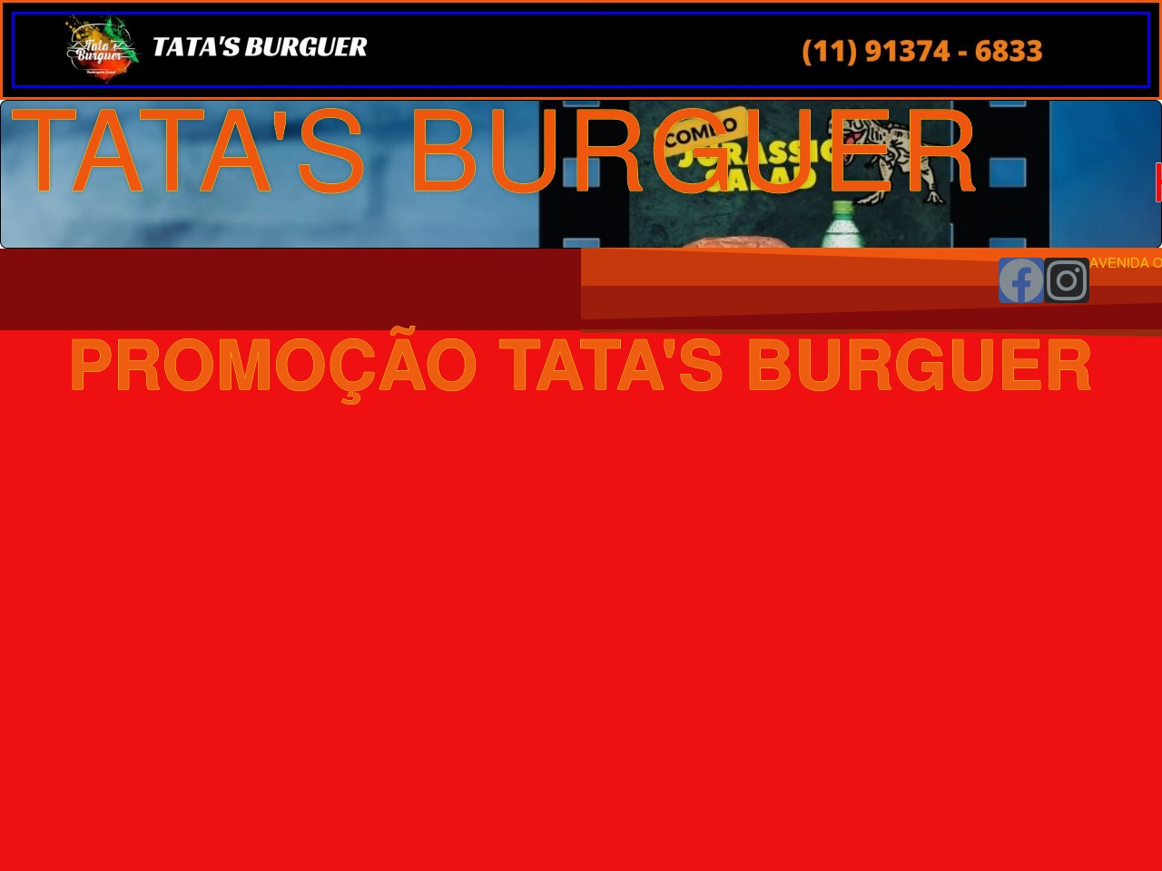 www.tatasburguer.com.br.mercadoflorexpress.com.br screenshot alt-text